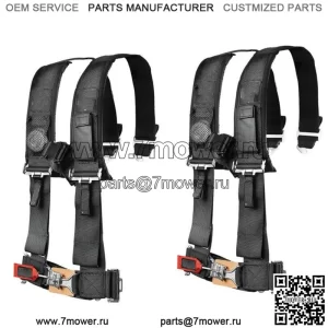Ремень безопасности Pro Armor, 4-точечный, 2 дюйма, с мягкой подкладкой, черный Polaris RZR XP S 4 1000 ПАРА (Для: более одного автомобиля)