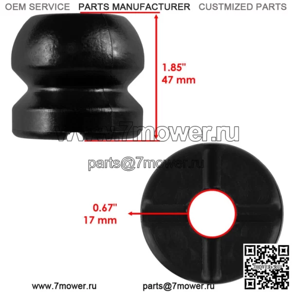 2 передних амортизатора для Polaris Sportsman X2 500 2006 2007-2009, ID 17,8 мм (для: Polaris Sportsman 800) - Image 2