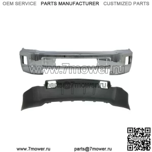 Передний хромированный бампер + обшивка для Chevy Silverado 2500HD 3500 2015-2019 гг. (Для: более одного автомобиля)