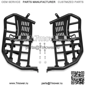 Для 700 Nerf Bars Pro Peg Heel Gaurds, черная планка с черными стальными сетками (для: более чем одного автомобиля)