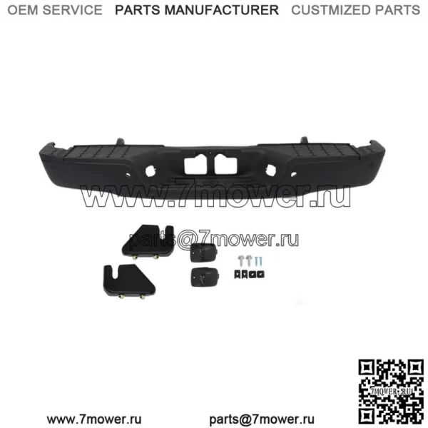 Задний подножка для Toyota Tundra 2007-2013 годов в сборе с отверстиями для датчика парковки, черный