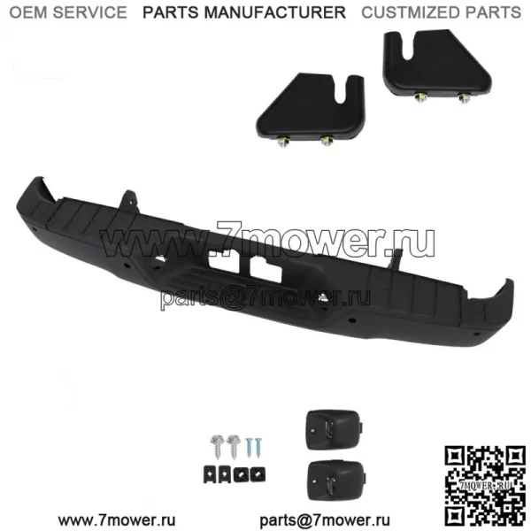 Задний подножка для Toyota Tundra 2007-2013 годов в сборе с отверстиями для датчика парковки, черный - Image 2
