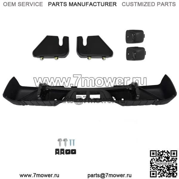Задний подножка для Toyota Tundra 2007-2013 годов в сборе с отверстиями для датчика парковки, черный - Image 3