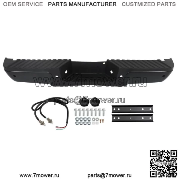 Задний подножной бампер для Ford F-250 F-350 F-450 Super Duty 2008-2016 годов с отверстиями для датчиков - Image 2