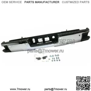 Хромированный задний бампер в сборе для Chevy Silverado Sierra 1500 W/Park 2014–2018 гг.