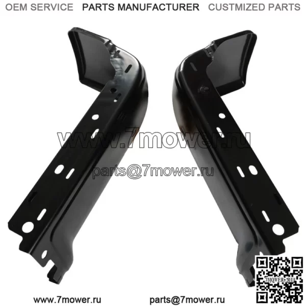 Стальные накладки на задний бампер для Ford F-150 2009-2014 гг., пара левых и правых, грунтованный комплект, черный - Image 2