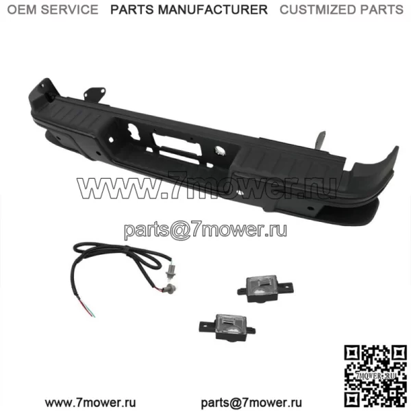 Стальной задний подножка для Chevy Colorado GMC Canyon 2019-2021 годов с отверстиями для датчиков - Image 2