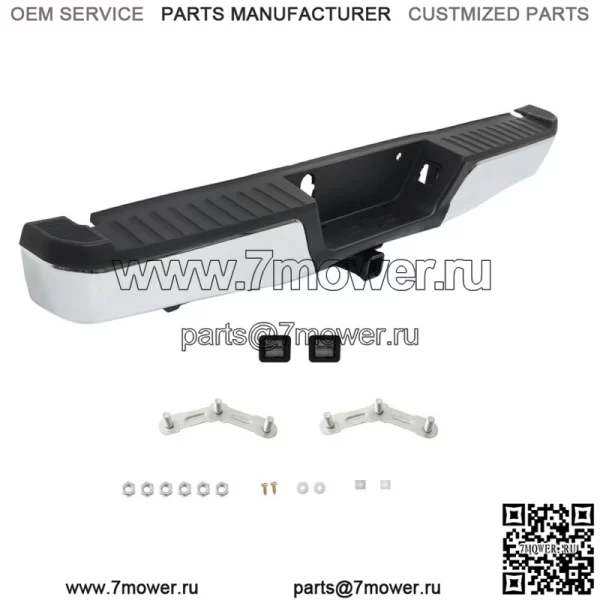 Хромированный задний бампер в сборе для Ford F-150 2015-2020 гг. с Max Tow FO1103187 - Image 2