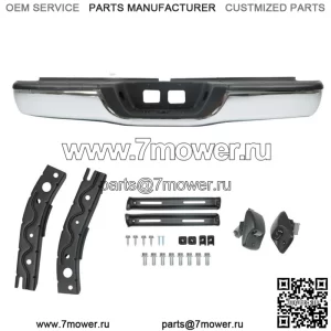 Задний подножный бампер из хромированной стали в сборе для Toyota Tundra 2000-05 2006 г.в.