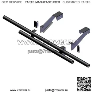 Задний бампер с двойной трубкой для Polaris Ranger 900 XP / 900 Crew 2013-2019 гг. (Для: Polaris)