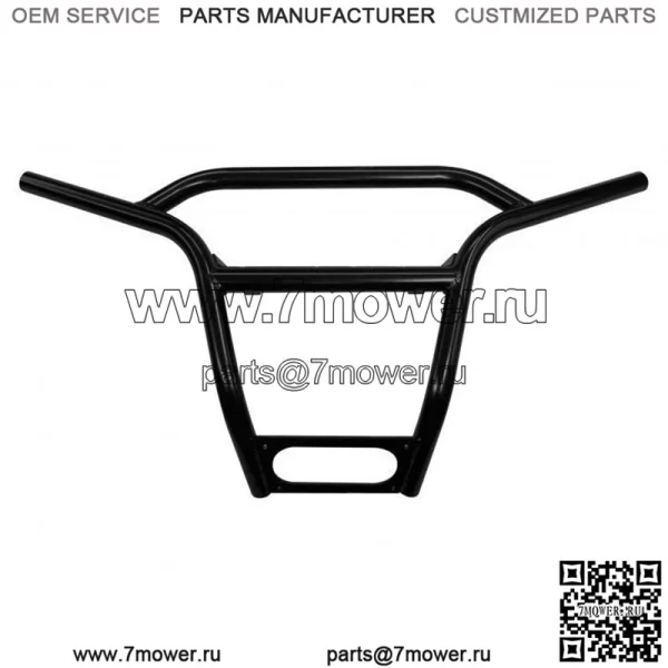Спортивный передний бампер для Polaris RZR 800 / 800 S / 800 4 — WRINKLE BLACK