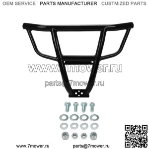 Черная защита переднего бампера подходит для Polaris RZR XP 1000 и Turbo 19-23 Steel (для: Polaris)