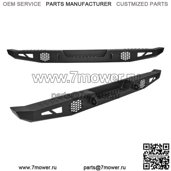 Задний бампер из толстого листового металла подходит для Polaris Ranger CREW XP 1000 2018-2023 годов (для: Polaris)