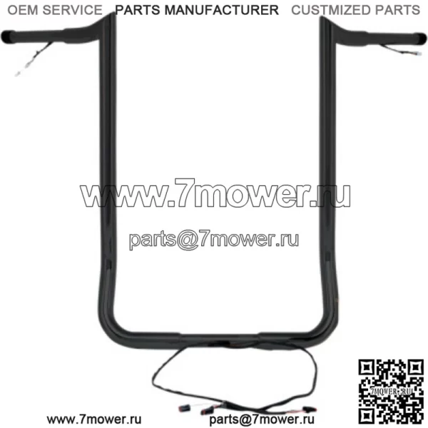 Yaffe Wired 16" Black Monkey Bagger Ape Вешалки для руля Harley Touring B (Для: Harley-Davidson)