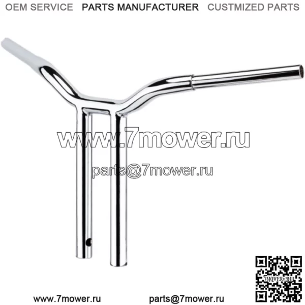 LA Choppers 1 1/4" Chrome Kage Fighter 12" Т-образные рули Прямые рули Harley FXD (Для: Harley-Davidson)