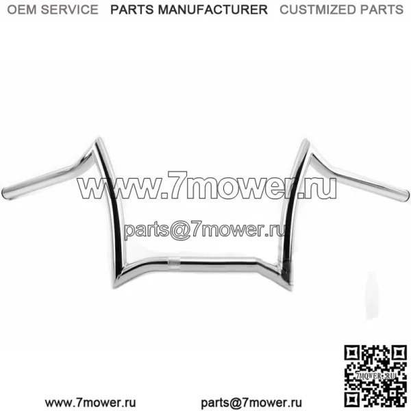 Хромированные рули Z-образной формы 1 дюйм 9 дюймов Harley Softail Slim Road King Dyna Street Fat Bob (для: Harley-Davidson)