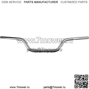 Руль ODI V-Twin MOTO 1 дюйм, серебристый, TBW 4-3/4 дюйма, с прорезями и накаткой Harley Davidson