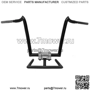 KST Kustoms Gloss Black 16" Рули Renegade на руль Harley FLTR Softail Dyna XL (Для: Harley-Davidson)