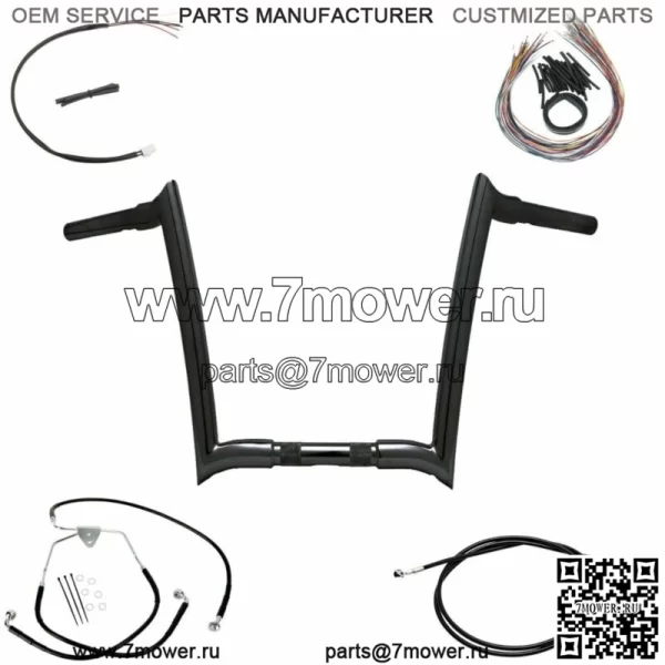 OEM пакет Yaffe Black 14" Monkey Bars 2008-2012 Harley Road King Glide CVO (для: Harley-Davidson)