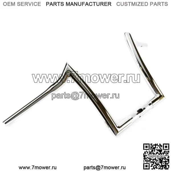 Руль Factory 47 Signature Ape Hanger 12 дюймов 1-1/4 дюйма, хромированный Harley FLTR 15-22 (для: Harley-Davidson)