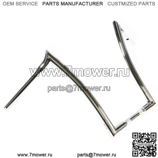 Руль Factory 47 Maddogger Apes, 18 дюймов, 1,25 дюйма, хромированный Harley Road King Softail (для: Harley-Davidson)