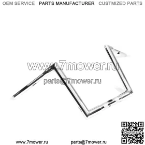 Руль Factory 47 STR Mitre Ape Hanger 12 дюймов TBW, хромированный, Harley FLTR 15-22 (для: Harley-Davidson)