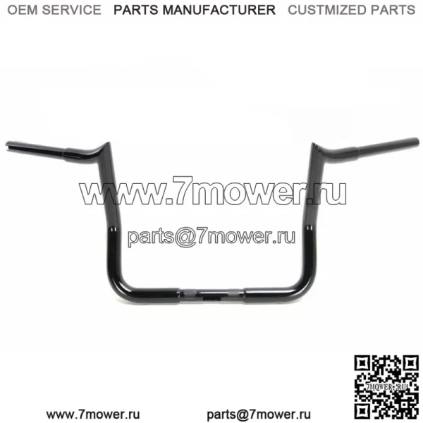Черные 10-дюймовые рули Monkey Bar Paul Yaffe Originals Harley Touring Bagger (для: Harley-Davidson)