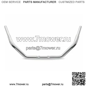 Новый хромированный руль Wild One 1 1/4 дюйма 1,25 дюйма Fat Chubby Comfort, руль Harley (для: Harley-Davidson)