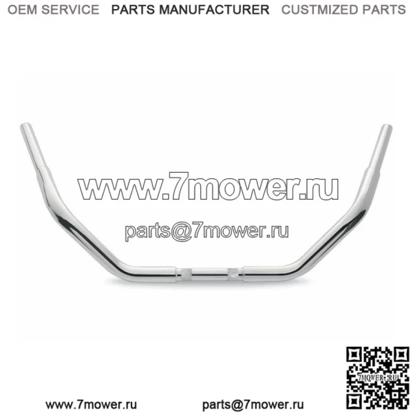Новый хромированный руль Wild One 1 1/4 дюйма 1,25 дюйма Fat Chubby Comfort, руль Harley (для: Harley-Davidson)
