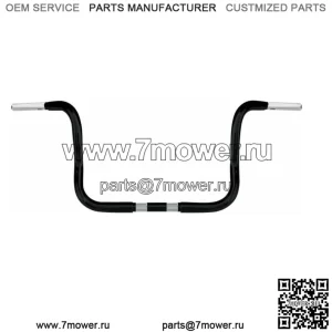 Черный 1,25-дюймовый руль Wild One 1 Chubby 10-дюймовый руль Bagger Apes Harley Touring (для: Harley-Davidson)