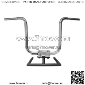 KST Kustoms Polished 12 Прямые рули руля Harley FLTR Softail Dyna (Для: Harley-Davidson)