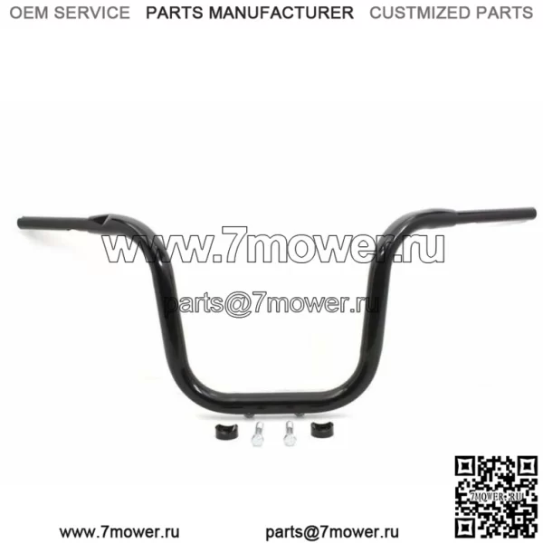 Черный руль 1-1/2 дюйма Road Glide 14 дюймов Multi Riserless Apes Apehangers Harley (Для: Harley-Davidson)