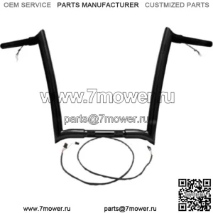 Yaffe Wired 12-дюймовые черные OEM подвески Monkey Ape на руль Harley Touring FLTR (Для: Harley-Davidson)