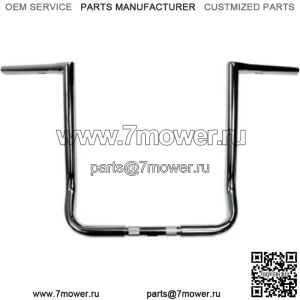 LA Choppers 16-дюймовые хромированные рули Twin Peaks Touring 1,25 дюйма Поворотные рули Harley Batwing (для: Harley-Davidson)