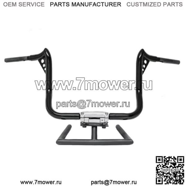 KST Kustoms Gloss Black 10-дюймовые рули Punisher Harley Touring Batwing FLH (Для: Harley-Davidson)