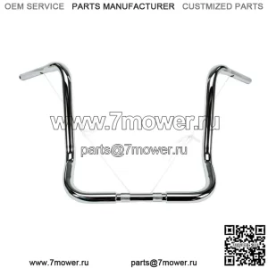 Хромированный жесткий диск 1,25 дюйма Bagger 18 дюймов Руль Apes Apehanger Touring Harley 96Up (для: Harley-Davidson)