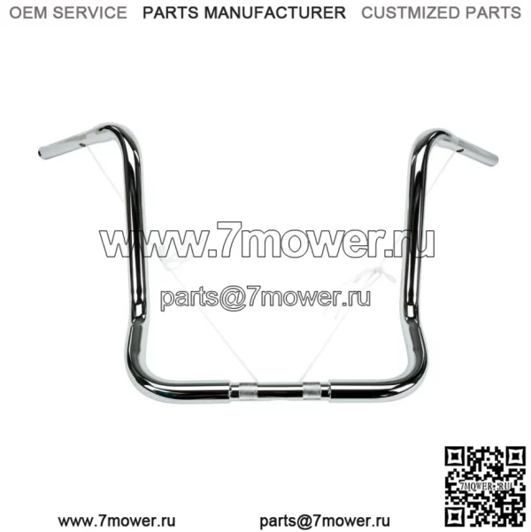 Хромированный жесткий диск 1,25 дюйма Bagger 18 дюймов Руль Apes Apehanger Touring Harley 96Up (для: Harley-Davidson)