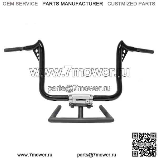 KST Kustoms Gloss Black 12-дюймовые рули Punisher Harley Touring Batwing FLH (Для: Harley-Davidson)