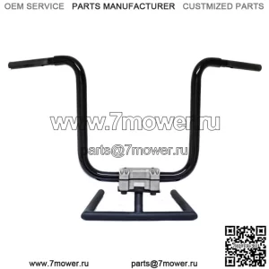 KST Kustoms Gloss Black 12" Прямые рули руля Harley FLTR 1,25" (Для: Harley-Davidson)