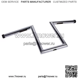 Руль Z-Bars с подъемом 10-1/2 дюйма и подвеской 1 дюйм для Harley Dyna Softail Sportster XL (для: Harley-Davidson)