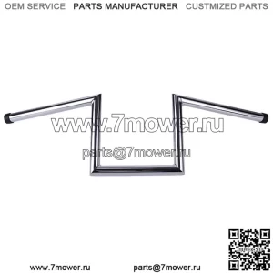 Мотоциклетный руль Z-Bars с подъемом 8 дюймов и фрикционными рулями 1 дюйм для Harley Softail Dyna (для: Harley-Davidson)