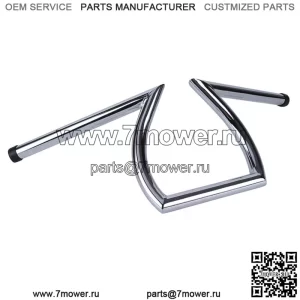 Руль Z-Bars для мотоцикла, хромированный, 1 дюйм, для Harley Sportster Dyna Softail (для: Harley-Davidson)