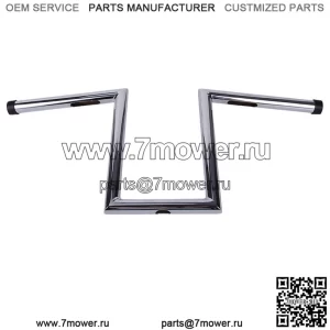 Руль Z-Bar с подъемом 10-1/2 дюйма для Harley Softail Dyna Sportester XL (для: Harley-Davidson)