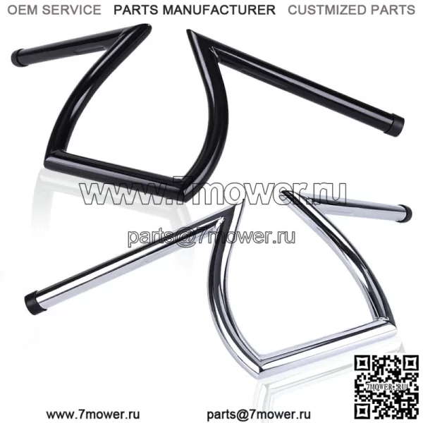 Мотоциклетный руль Z-образной формы 1" для Harley Honda Yamaha Suzuki Kawasaki (для: Harley-Davidson)