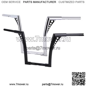 Руль с подъемным креплением 10", 12", 14", 16" для Harley Dyna Sportster XL 883 1200 (для: Harley-Davidson)