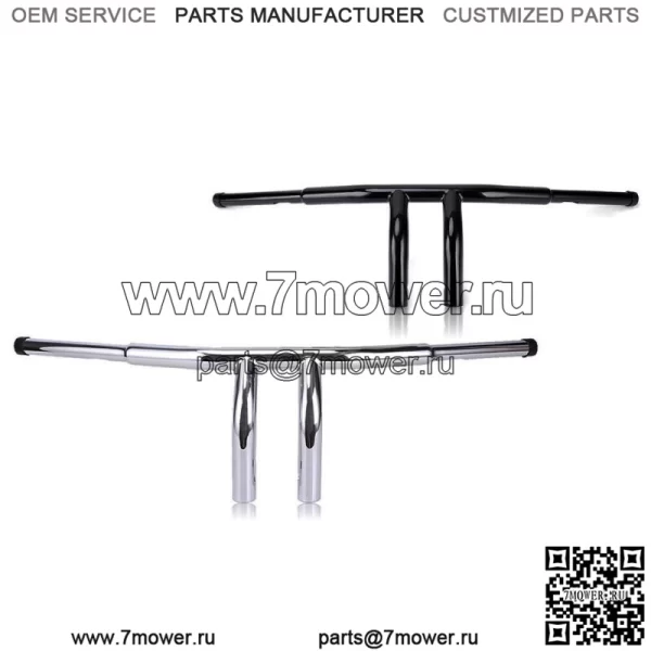 Руль T-Bar 8" Rise 1-1/4" Bars для Harley Touring Road King Electra Glide (для: Harley-Davidson)