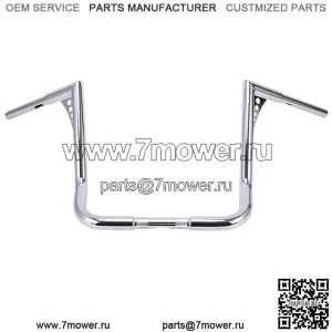 Хромированный руль с подъемом 16 дюймов для Harley Touring FLHT FLHTC 1982-2021 (для: Harley-Davidson)