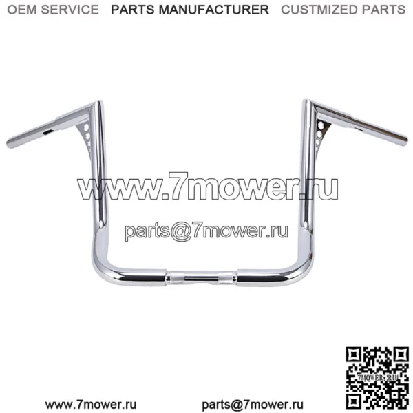 Хромированный руль с подъемом 16 дюймов для Harley Touring FLHT FLHTC 1982-2021 (для: Harley-Davidson)