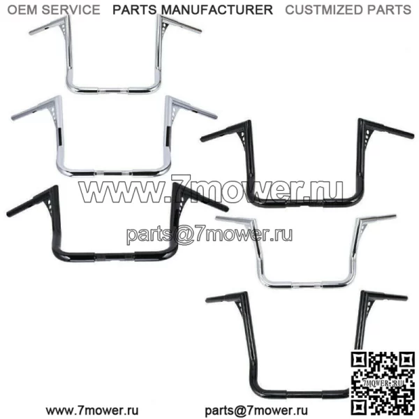 12 14 16-дюймовые рули с подъёмом для Harley Touring FLHT FLHTC 1982-21