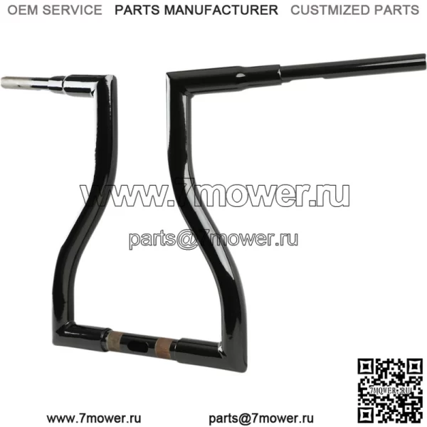 Черный 16-дюймовый руль Ape Hanger 15-20 Harley Touring FLTRU